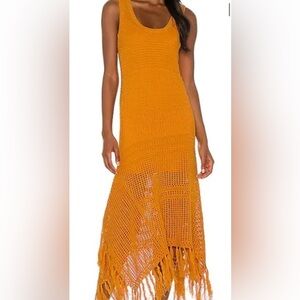 A.L.C. CAROLYN DRESS - DEEP YELLOW